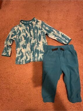 Cat & Jack baby boy 18 months blue and white tie-dye set